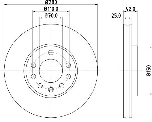 HELLA 8DD 355 127-381 - Discofreno www.autoricambit.com