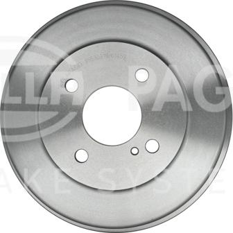 HELLA 8DT 355 303-191 - Tamburo freno www.autoricambit.com