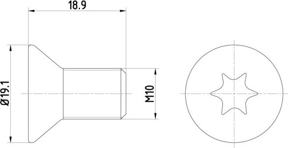 HELLA 8DZ 355 209-101 - Bullone, Disco freno www.autoricambit.com