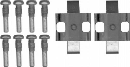 HELLA 8DZ 355 204-291 - Kit accessori, Pastiglia freno www.autoricambit.com