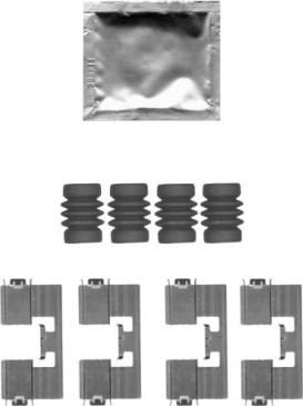 HELLA 8DZ 355 205-171 - Kit accessori, Pastiglia freno www.autoricambit.com