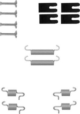 HELLA 8DZ 355 201-891 - Kit accessori, Ganasce freno stazionamento www.autoricambit.com