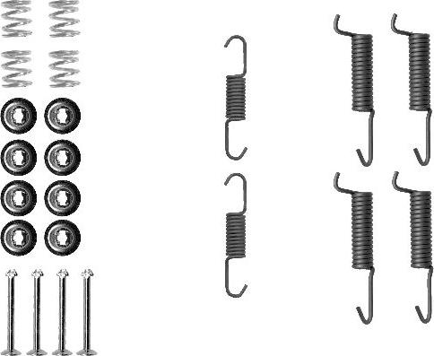 HELLA 8DZ 355 201-831 - Kit accessori, Ganasce freno stazionamento www.autoricambit.com