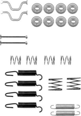 HELLA 8DZ 355 201-821 - Kit accessori, Ganasce freno stazionamento www.autoricambit.com