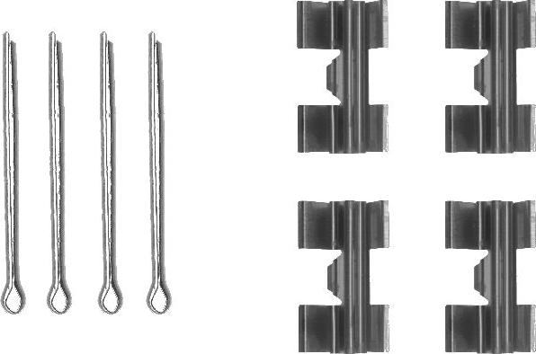 HELLA 8DZ 355 203-451 - Kit accessori, Pastiglia freno www.autoricambit.com