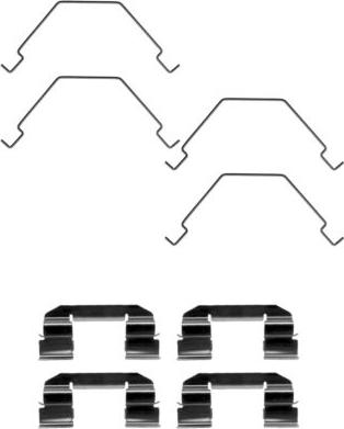 HELLA 8DZ 355 203-691 - Kit accessori, Pastiglia freno www.autoricambit.com