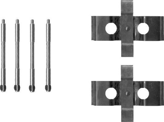 HELLA 8DZ 355 203-051 - Kit accessori, Pastiglia freno www.autoricambit.com