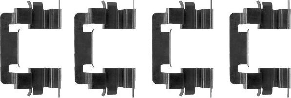 HELLA 8DZ 355 203-001 - Kit accessori, Pastiglia freno www.autoricambit.com