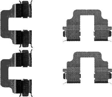 HELLA 8DZ 355 203-291 - Kit accessori, Pastiglia freno www.autoricambit.com