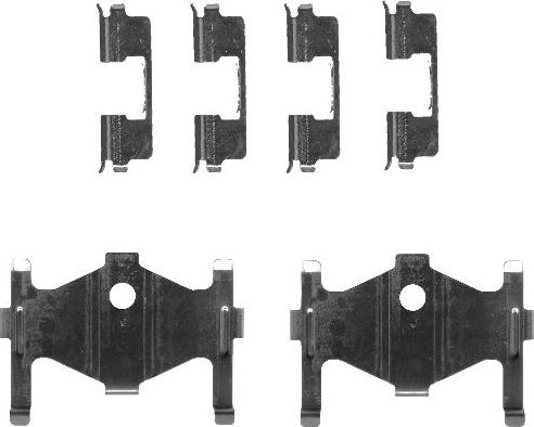 HELLA 8DZ 355 203-281 - Kit accessori, Pastiglia freno www.autoricambit.com