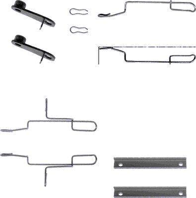 HELLA 8DZ 355 202-531 - Kit accessori, Pastiglia freno www.autoricambit.com