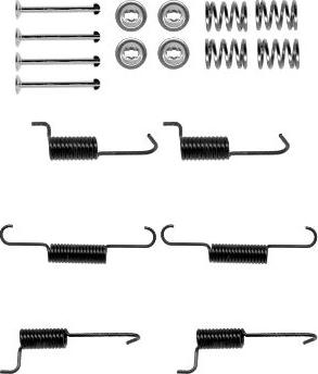 HELLA 8DZ 355 202-081 - Kit accessori, Ganasce freno stazionamento www.autoricambit.com