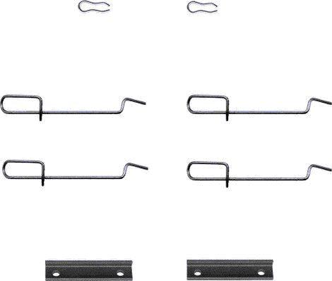 HELLA 8DZ 355 202-341 - Kit accessori, Pastiglia freno www.autoricambit.com