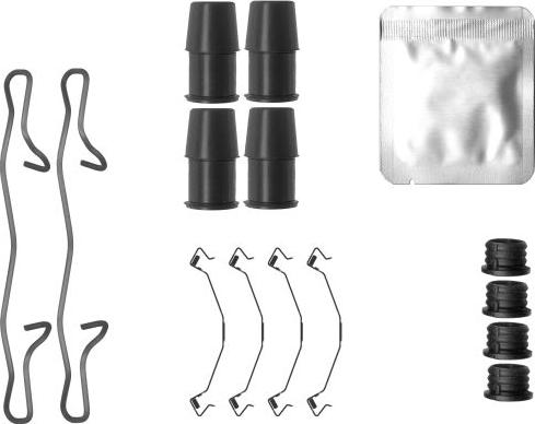 HELLA 8DZ 355 207-071 - Kit accessori, Pastiglia freno www.autoricambit.com