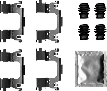 HELLA 8DZ 355 207-341 - Kit accessori, Pastiglia freno www.autoricambit.com