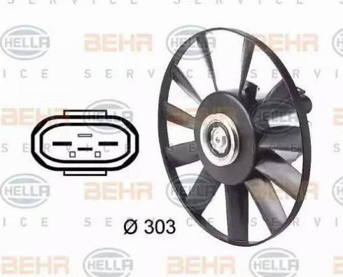 HELLA 8EW 009 144-541 - Ventola, Raffreddamento motore www.autoricambit.com