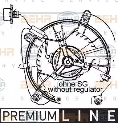 HELLA 8EW 009 159-461 - Ventilatore abitacolo www.autoricambit.com