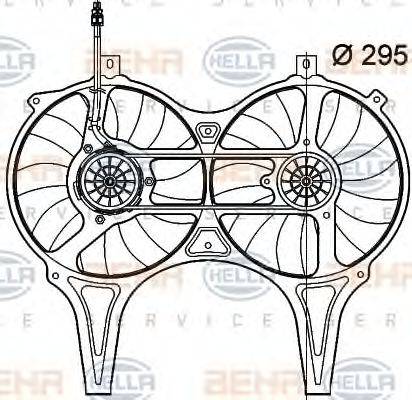 HELLA 8EW 009 158-734 - Ventola, Raffreddamento motore www.autoricambit.com