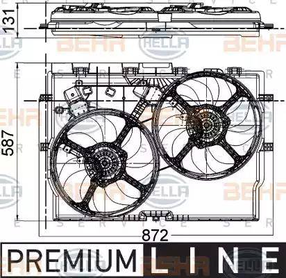 HELLA 8EW 351 041-431 - Ventola, Raffreddamento motore www.autoricambit.com