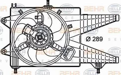 HELLA 8EW 351 039-651 - Ventola, Raffreddamento motore www.autoricambit.com