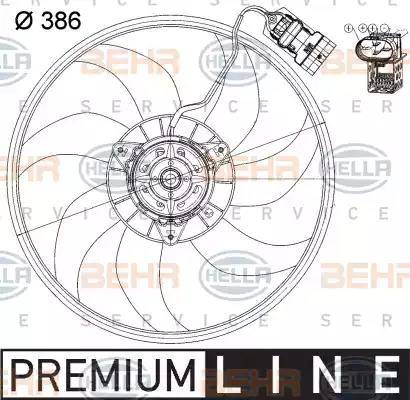 HELLA 8EW 351 039-731 - Ventola, Raffreddamento motore www.autoricambit.com