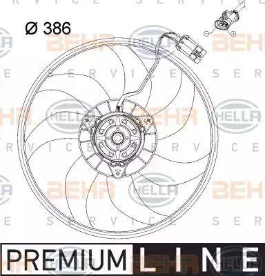 HELLA 8EW 351 034-431 - Ventola, Raffreddamento motore www.autoricambit.com