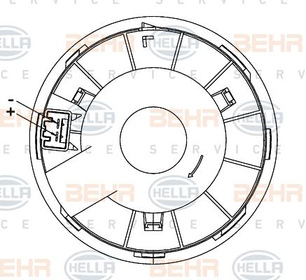 HELLA 8EW 351 151-021 - Ventilatore abitacolo www.autoricambit.com