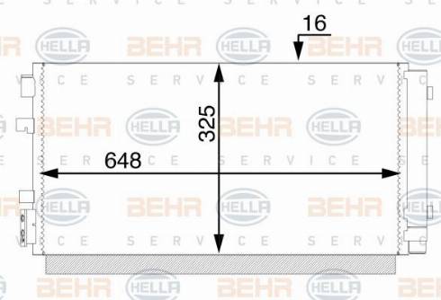 HELLA 8FC 351 004-714 - Condensatore, Climatizzatore www.autoricambit.com