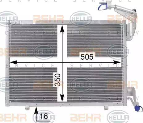 HELLA 8FC 351 001-581 - Condensatore, Climatizzatore www.autoricambit.com