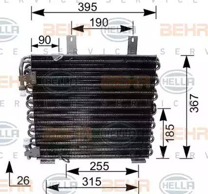 HELLA 8FC 351 035-621 - Condensatore, Climatizzatore www.autoricambit.com