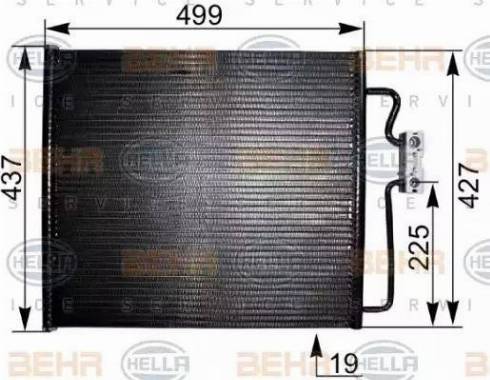 HELLA 8FC 351 038-811 - Condensatore, Climatizzatore www.autoricambit.com