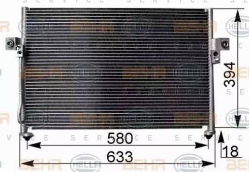 HELLA 8FC 351 038-761 - Condensatore, Climatizzatore www.autoricambit.com