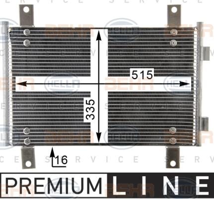 HELLA 8FC 351 343-591 - Condensatore, Climatizzatore www.autoricambit.com