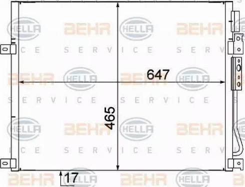 HELLA 8FC 351 309-111 - Condensatore, Climatizzatore www.autoricambit.com