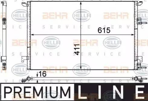 HELLA 8FC 351 309-371 - Condensatore, Climatizzatore www.autoricambit.com