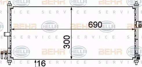 HELLA 8FC 351 304-651 - Condensatore, Climatizzatore www.autoricambit.com