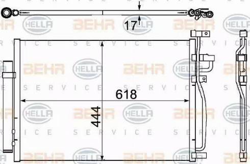 HELLA 8FC 351 304-311 - Condensatore, Climatizzatore www.autoricambit.com