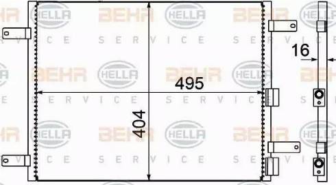 HELLA 8FC 351 305-021 - Condensatore, Climatizzatore www.autoricambit.com