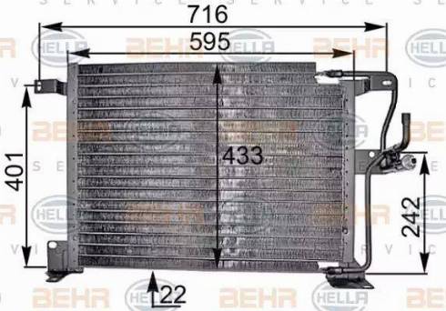 HELLA 8FC 351 300-591 - Condensatore, Climatizzatore www.autoricambit.com