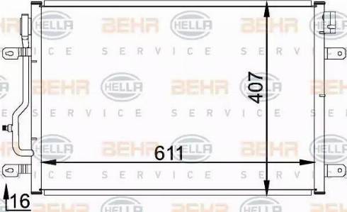 HELLA 8FC 351 300-241 - Condensatore, Climatizzatore www.autoricambit.com