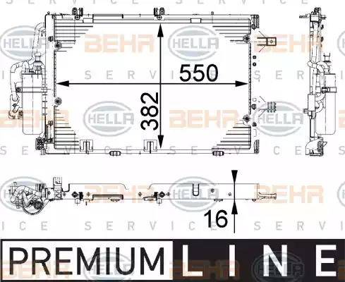 HELLA 8FC 351 301-191 - Condensatore, Climatizzatore www.autoricambit.com