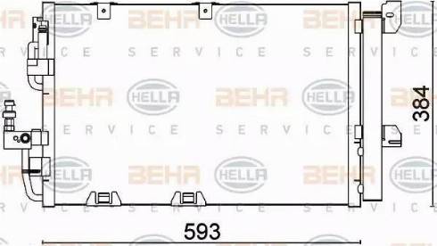 HELLA 8FC 351 301-224 - Condensatore, Climatizzatore www.autoricambit.com