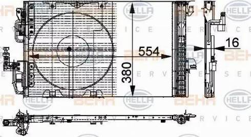 HELLA 8FC 351 301-221 - Condensatore, Climatizzatore www.autoricambit.com