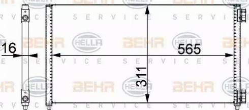 HELLA 8FC 351 301-721 - Condensatore, Climatizzatore www.autoricambit.com