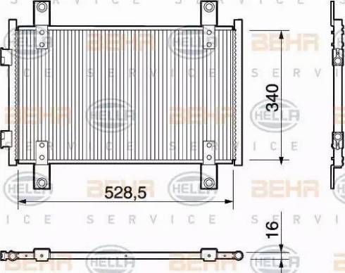 HELLA 8FC 351 303-581 - Condensatore, Climatizzatore www.autoricambit.com