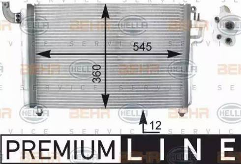 HELLA 8FC 351 303-131 - Condensatore, Climatizzatore www.autoricambit.com