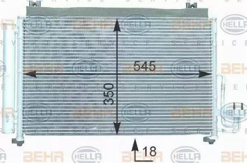 HELLA 8FC 351 302-691 - Condensatore, Climatizzatore www.autoricambit.com