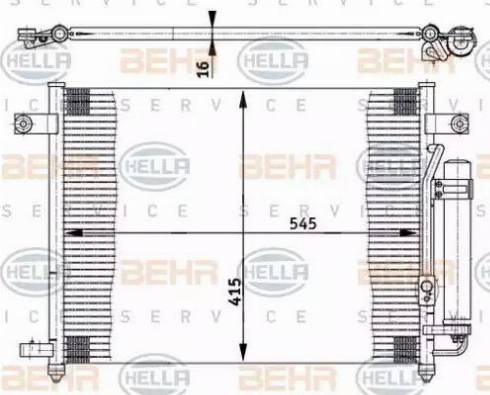 HELLA 8FC 351 302-121 - Condensatore, Climatizzatore www.autoricambit.com