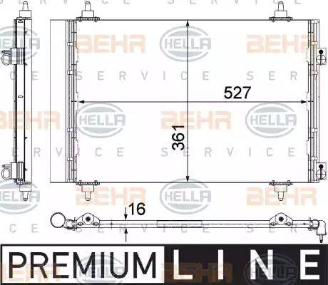 HELLA 8FC 351 307-691 - Condensatore, Climatizzatore www.autoricambit.com