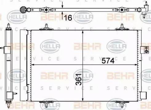 HELLA 8FC 351 319-451 - Condensatore, Climatizzatore www.autoricambit.com